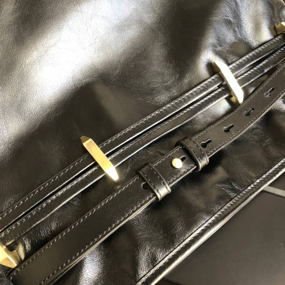 Gvc*1 1955 Horsebit Messenger Bag Replica Black 602089