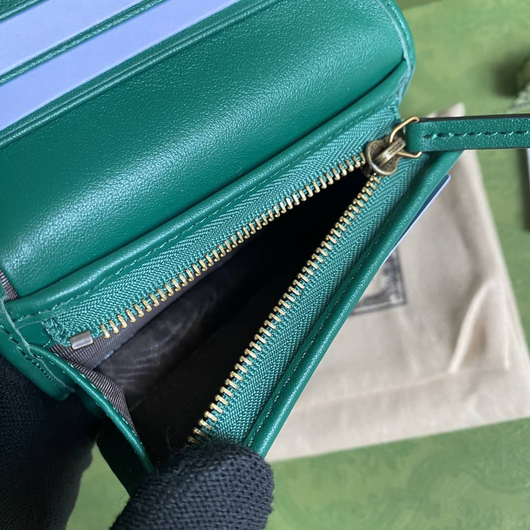 Gvc*1 Diana Leather Card Case Wallet Replica 658244