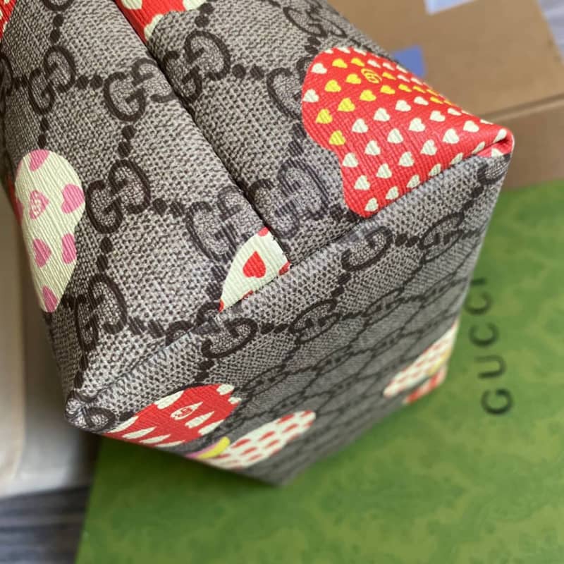 Gvc*1 Children GG Svp*me Canvas Replica Tote Gray 410812