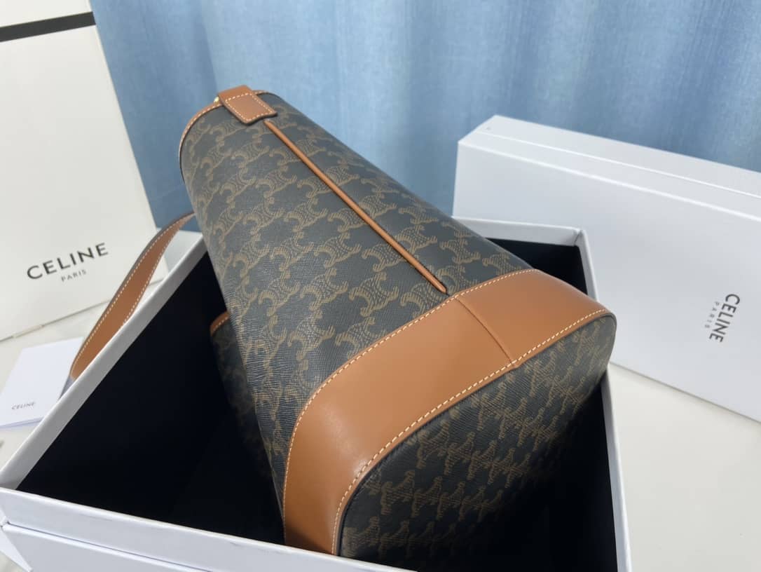 Ce1i*e Triomphe Bag Dupe Canvas Replica Bucket Bag