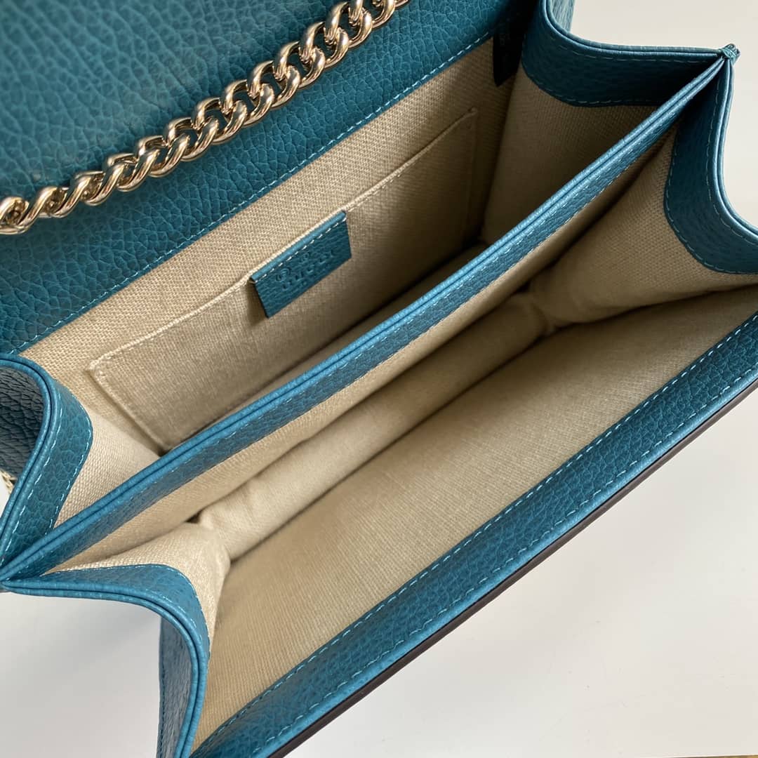 Gvc*1 Interlocking Leather Chain Crossbody Bag Replica 510304