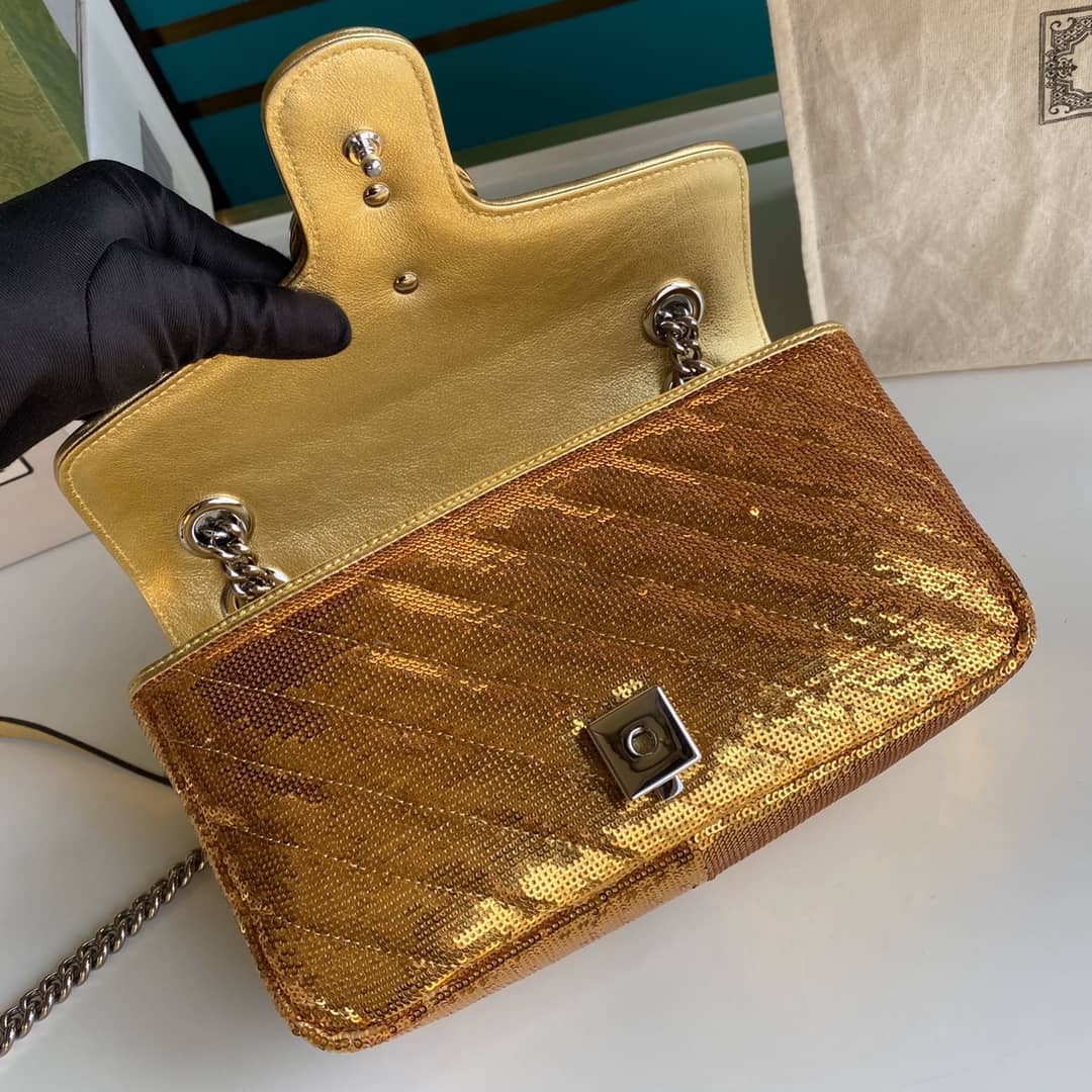 Gvc*1 Marmont GG Small matelassé Shoulder Bag Replica 443497