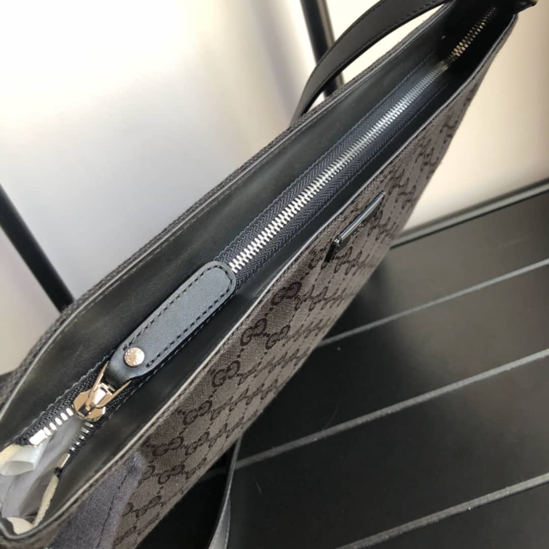 Gvc*1 GG Canvas Shoulder Bag Replica Black 308930