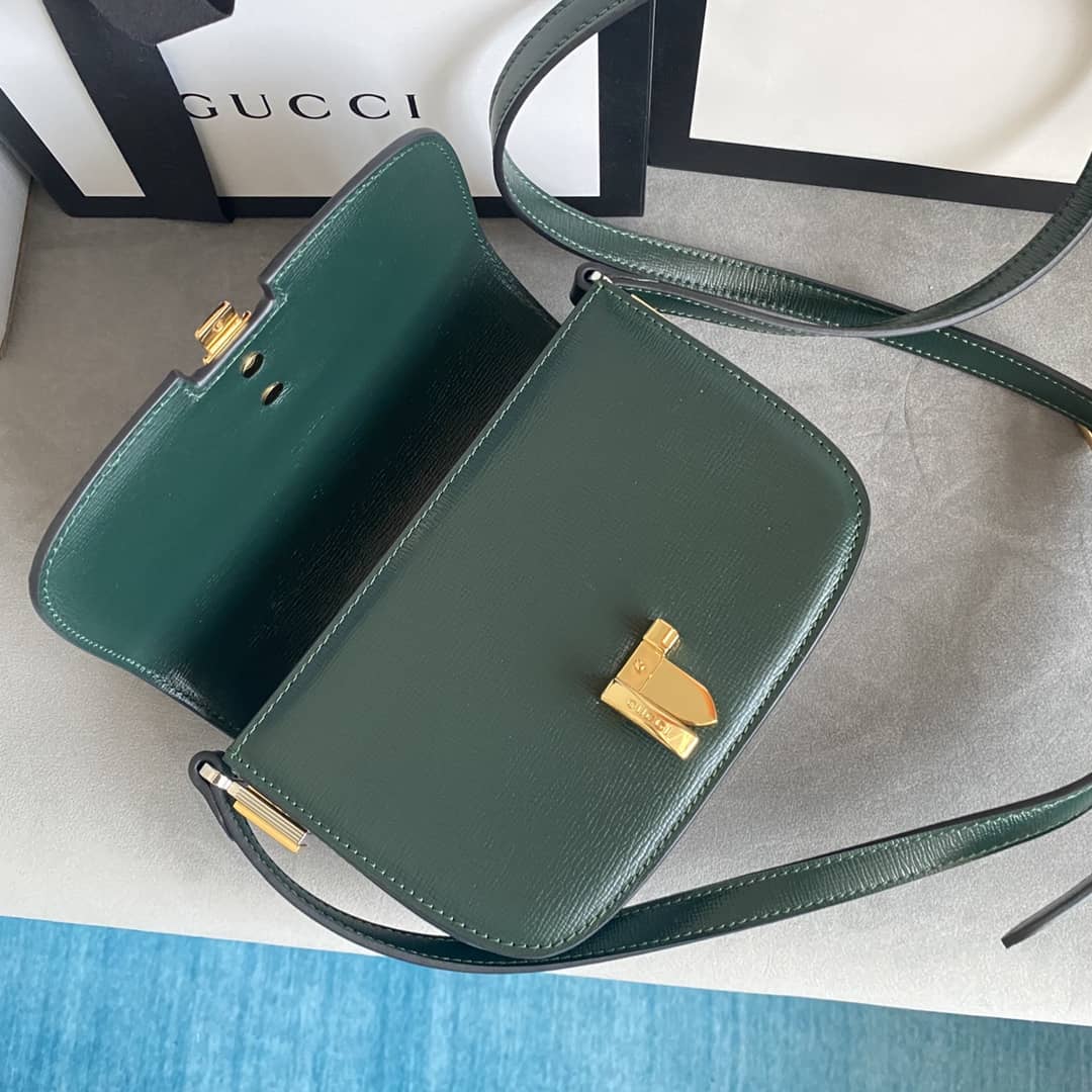 Gvc*1 Ladies Mini Sylvie Shoulder Bag Replica Green 615965