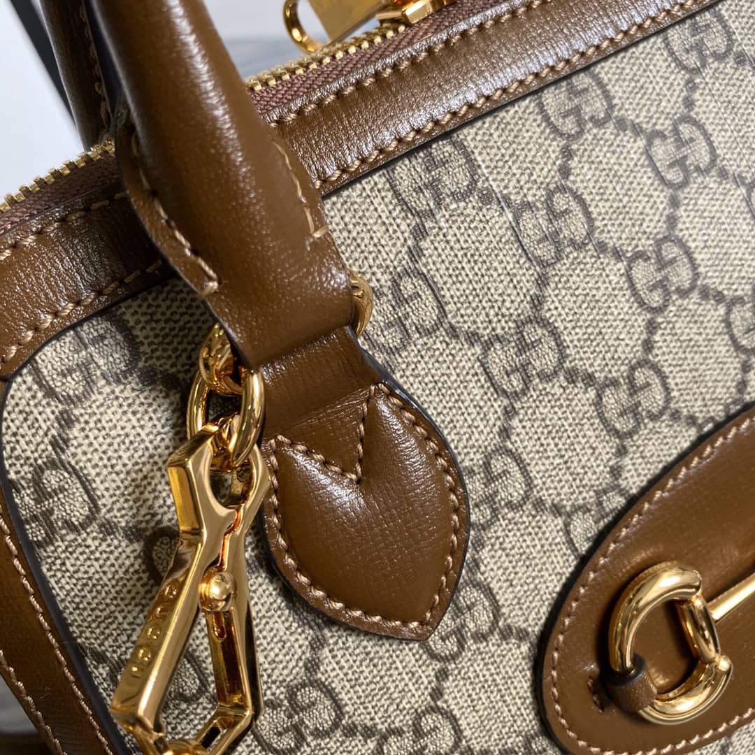Gvc*1 1955 Horsebit Polkadot Handle Bag Replica 621220