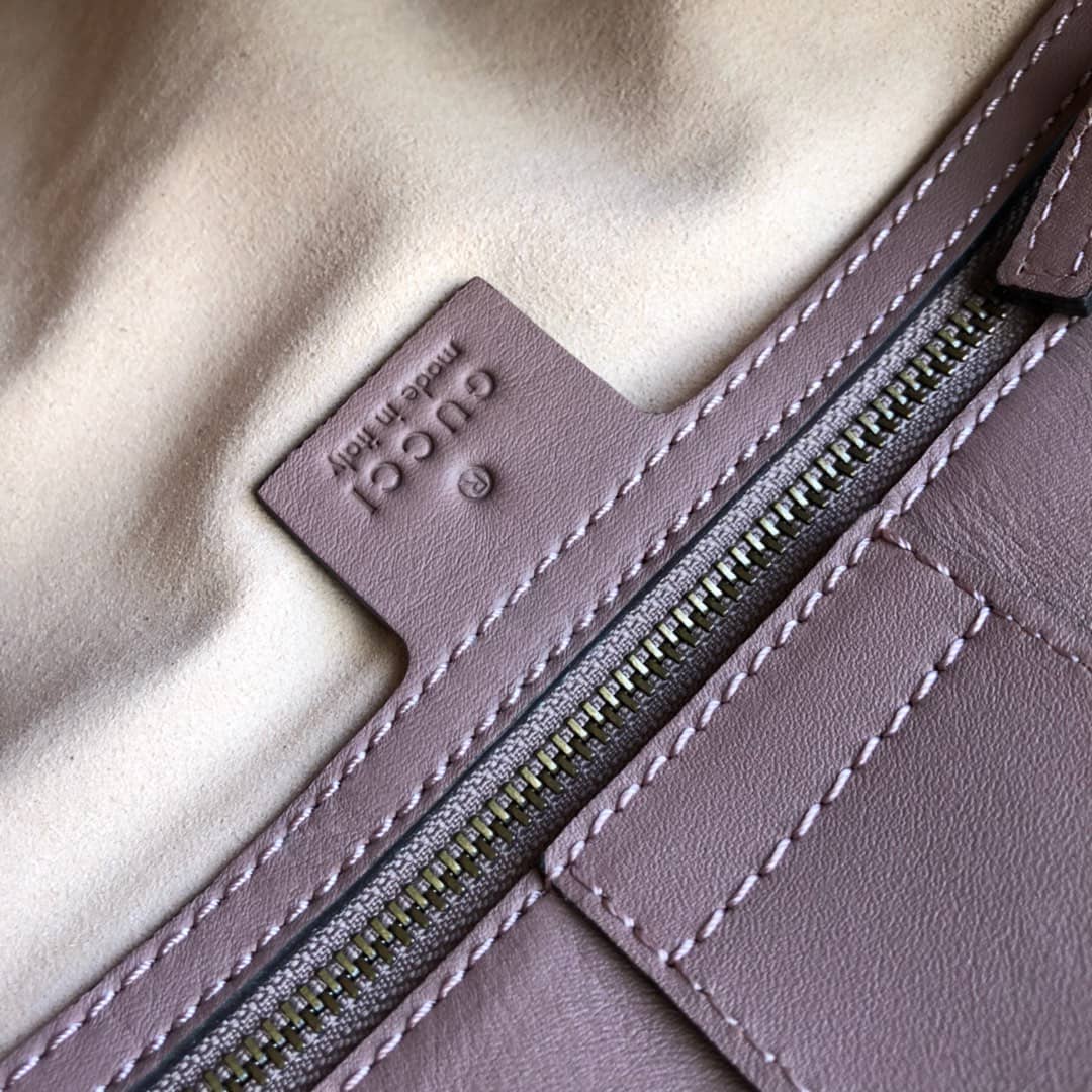 Gvc*1 GG Marmont Chain Shoulder Bag Replica Pink 453569