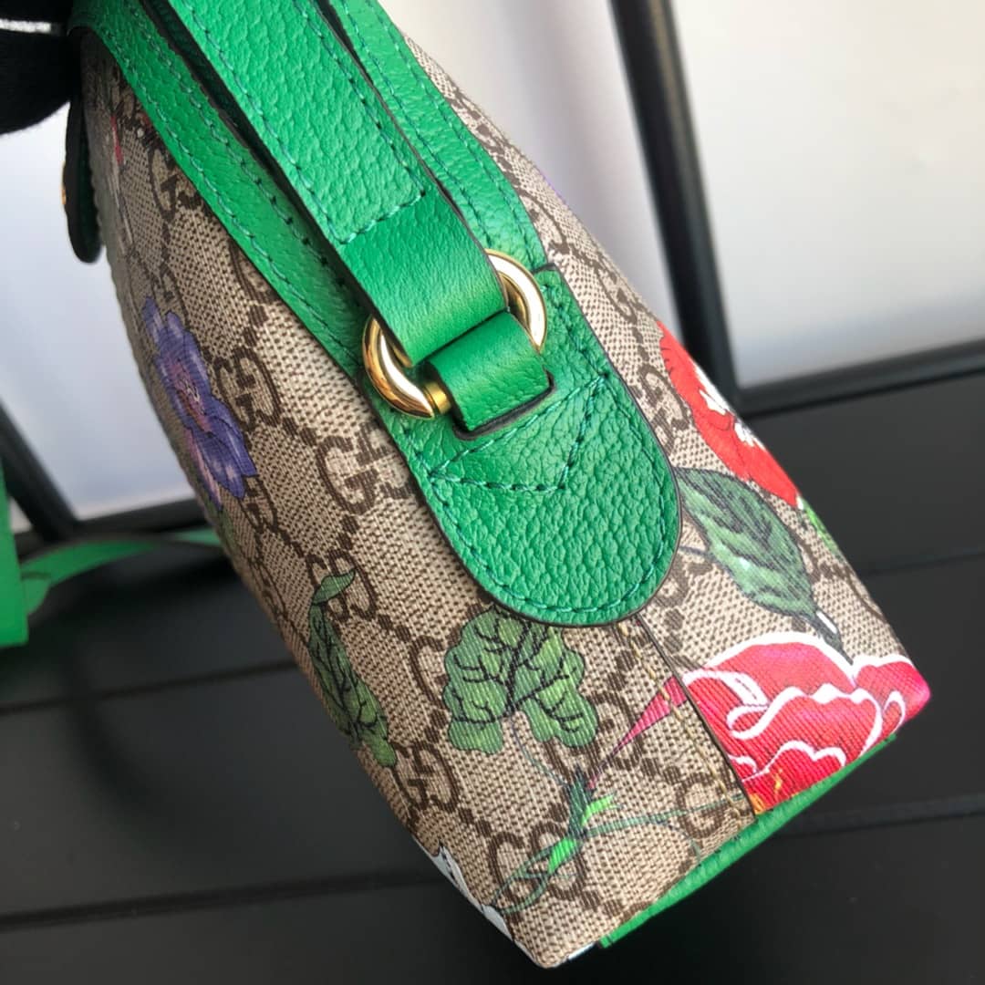 Gvc*1 GG Svp*me Ophidia Small Rounded Top Shoulder Bag Replica Green 499621