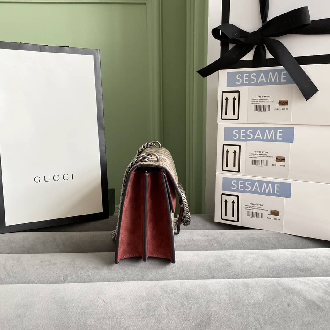 Gvc*1 Dionysus Dupe GG Svp*me Dionysus Chain Replica Shoulder Bag Brown 400249