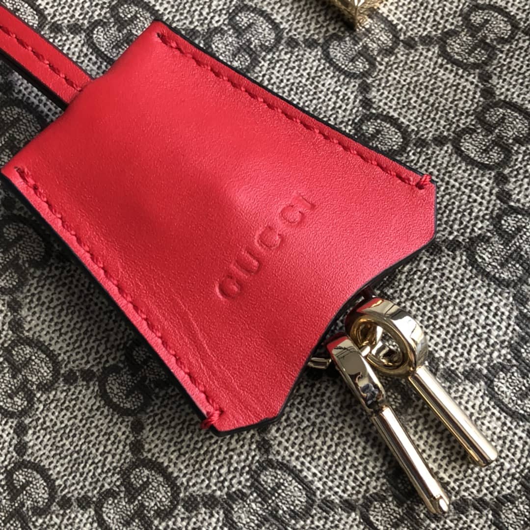 Gvc*1 Padlock Medium GG Svp*me Shoulder Bag Replica Brown Red 479197