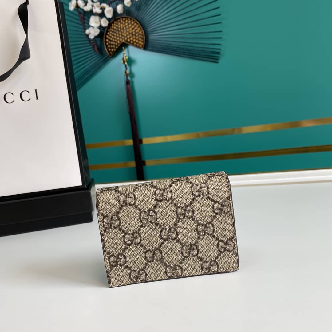 Gvc*1 Svp*me GG Wallet Card Case With Cherries Replica 476050