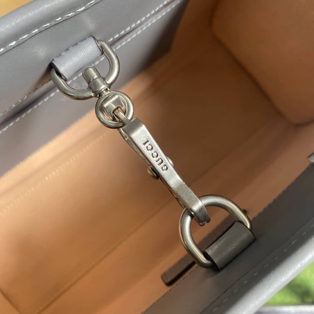 Gvc*1 GG Marmont Small Tote Bag Replica Gray 681483