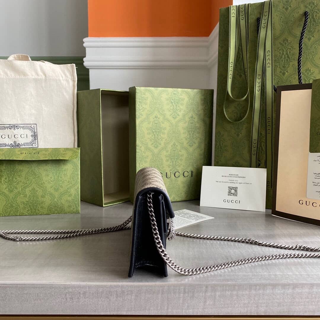 Gvc*1 Dionysus GG Svp*me S*per Mini Bag Replica Gray Black 476432