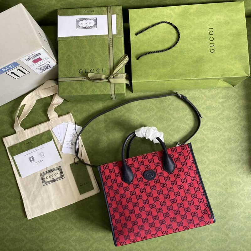 Gvc*1 Les Pommes Large Tote Replica Red 659980