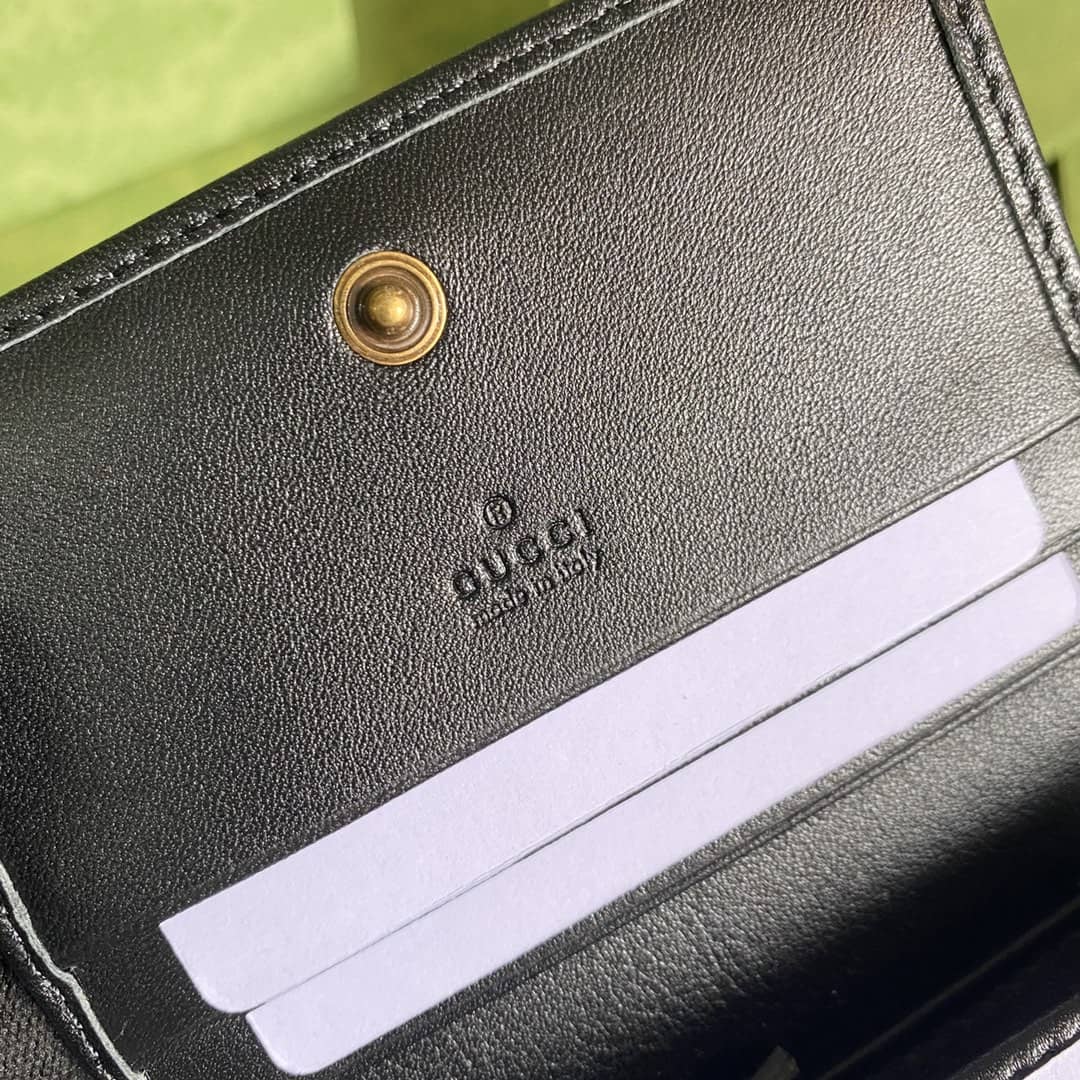 Gvc*1 Diana Leather Card Case Wallet Replica 658244