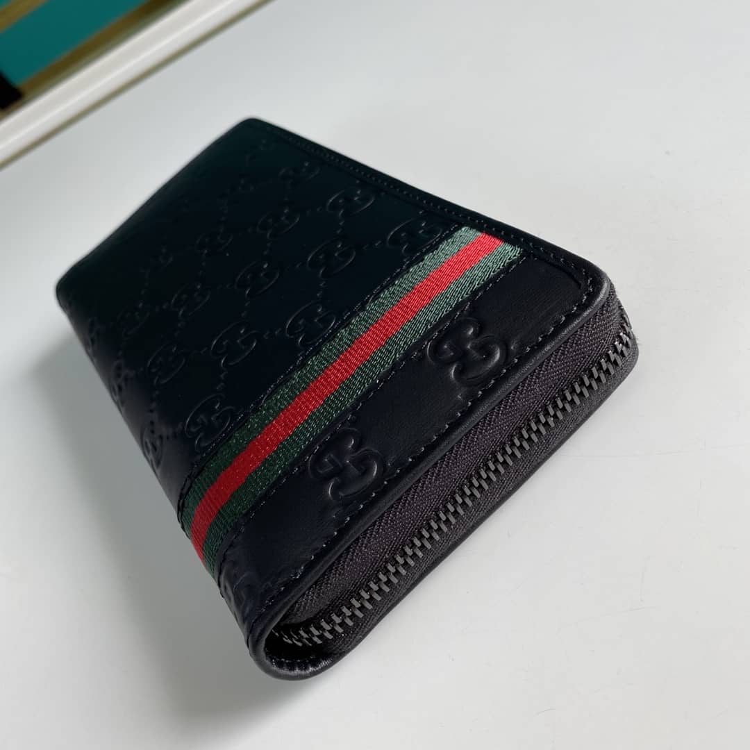 Gvc*1 GG Svp*me Web Zip Around Wallet Replica 291105