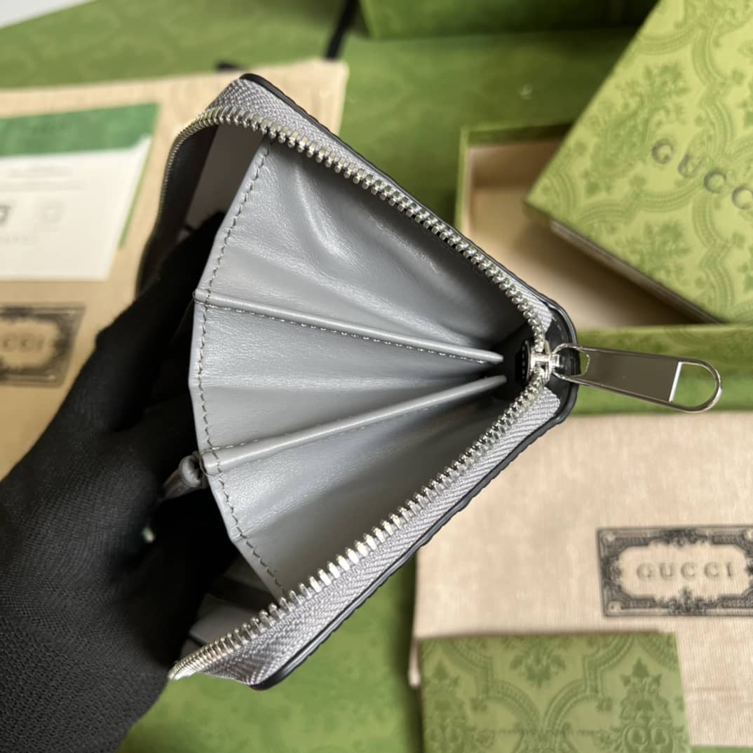 Gvc*1 Mens GG Embossed Zip Replica Wallet 625558