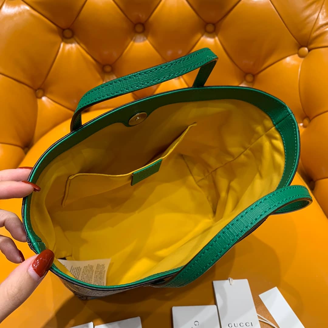 Gvc*1 Children GG Svp*me Canvas Replica Tote Gray 410812