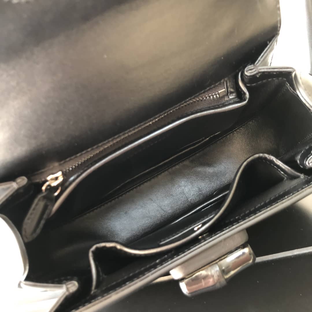 Gvc*1 Bamboo 1947 Small Top Handle Bag 675797 Black Replica