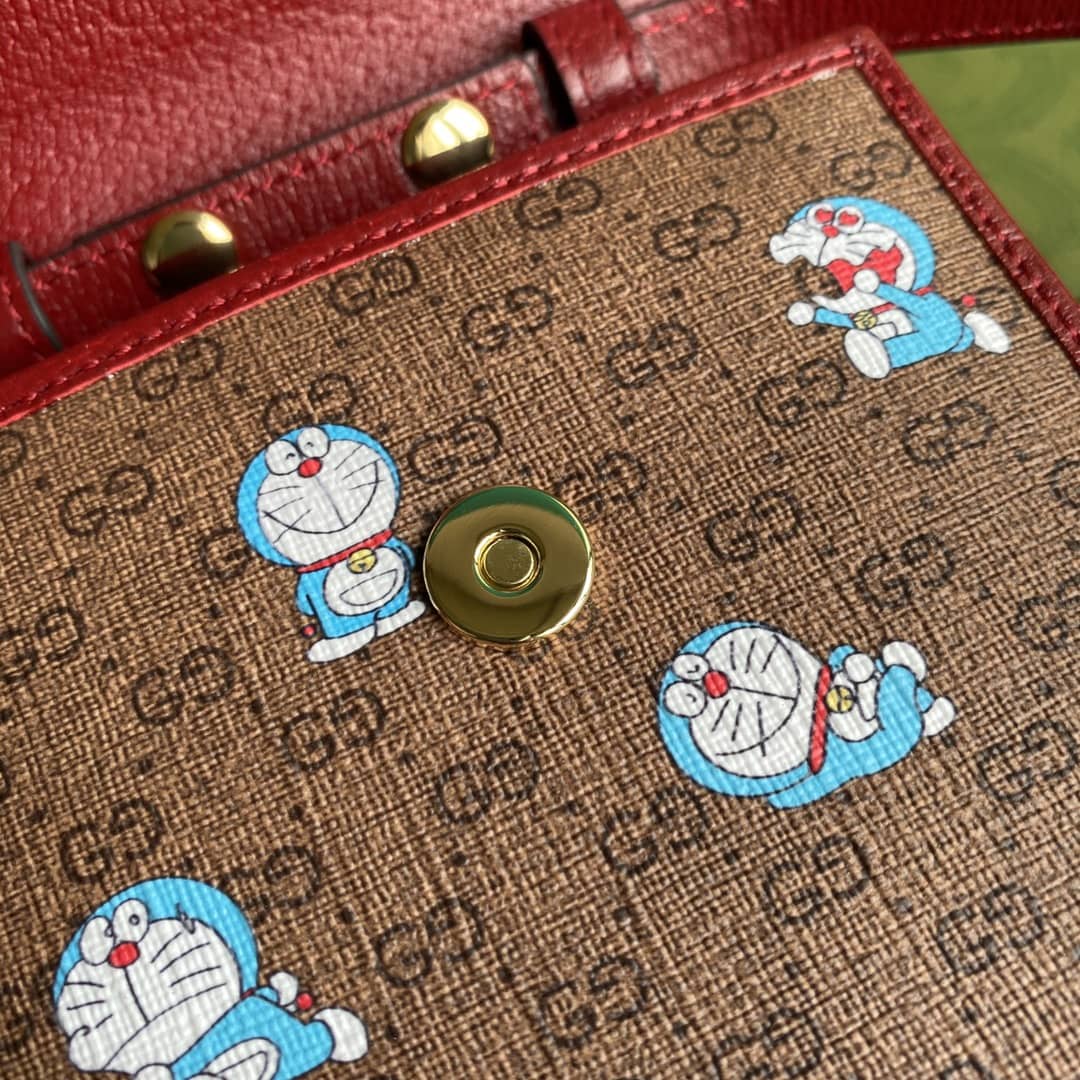 Gvc*1 X Doraemon Mini Canvas Phone Bag Replica 647805