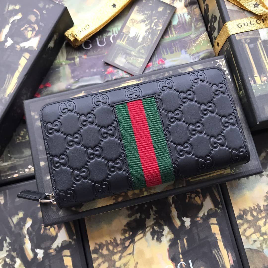Gvc*1 Web GG Svp*me Around Zip Wallet Replica 408831