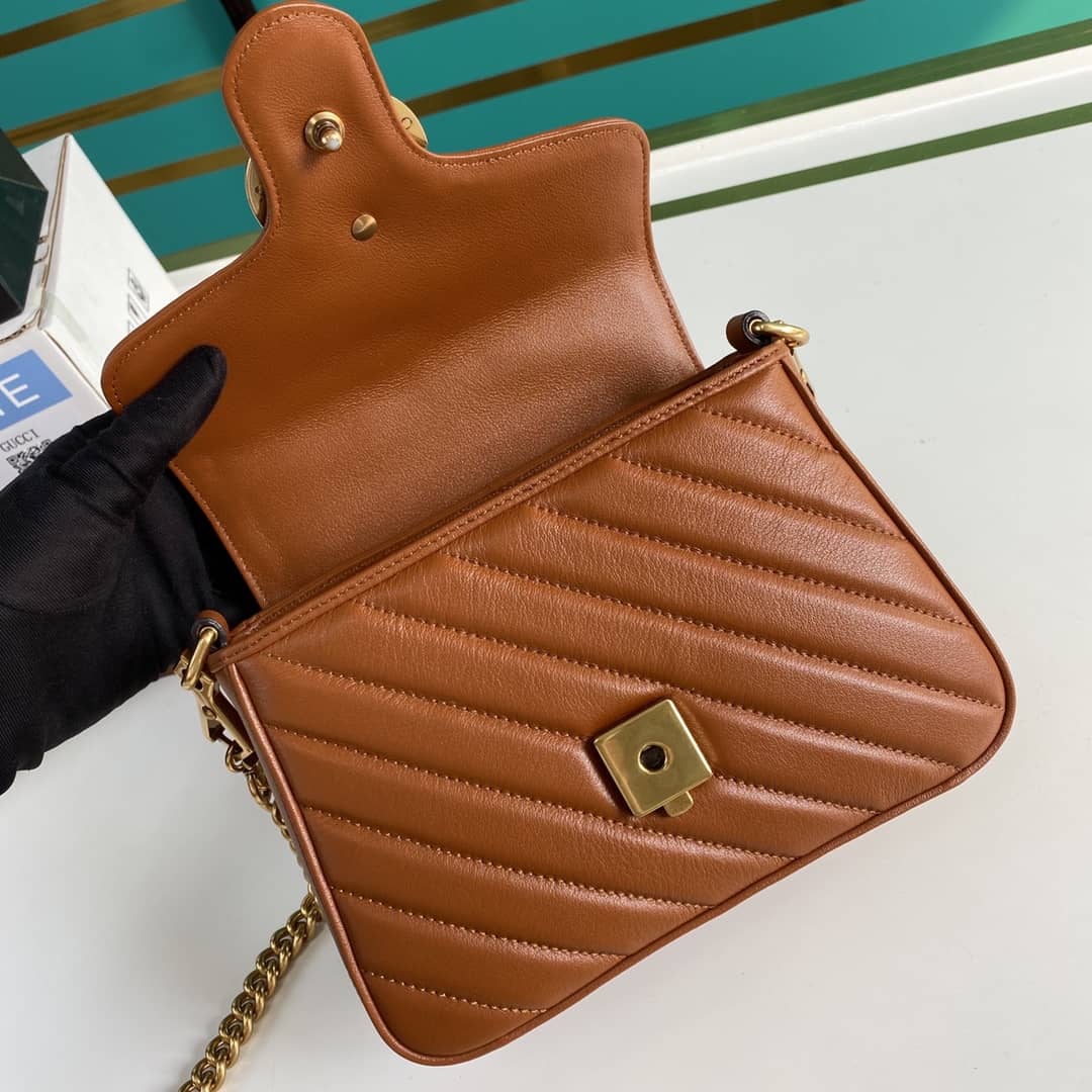 Gvc*1 Marmont GG Mini Top Handle Bag Replica 583571