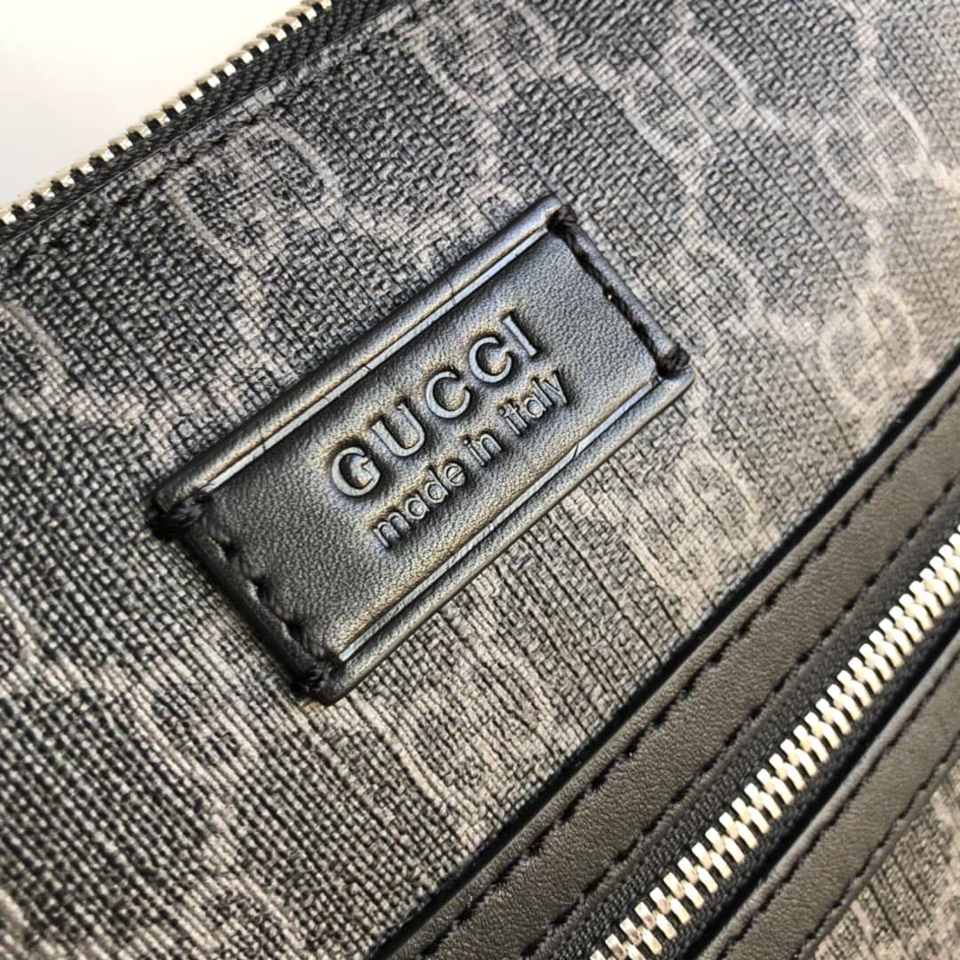 Gvc*1 Mens Svp*me Leather Double G Messenger Bag Replica Black 406388