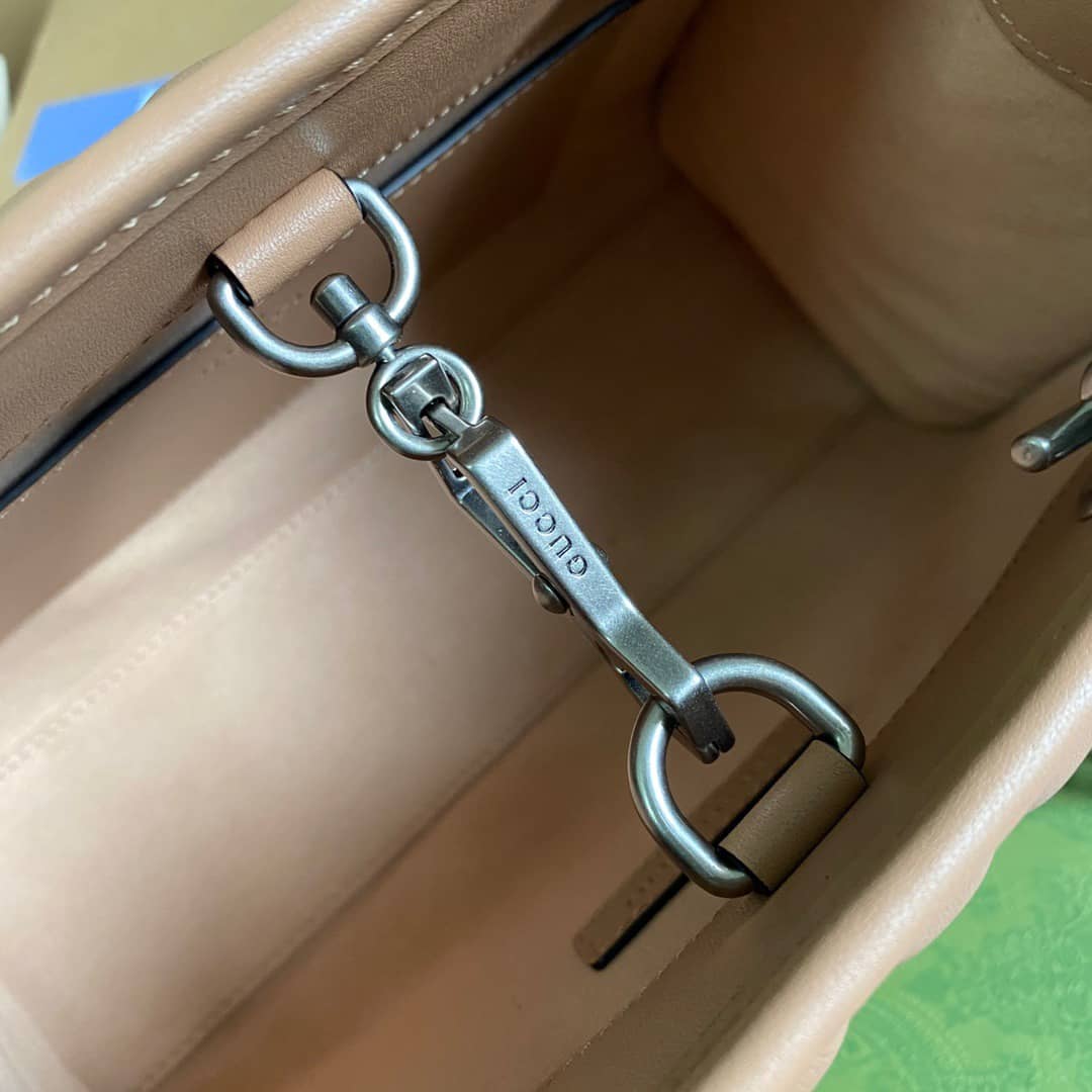 Gvc*1 GG Marmont Small Tote Replica Brown 681483