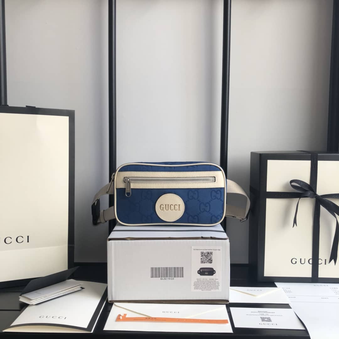 Gvc*1 Off The Grid GG Belt Bag Replica Blue 631341