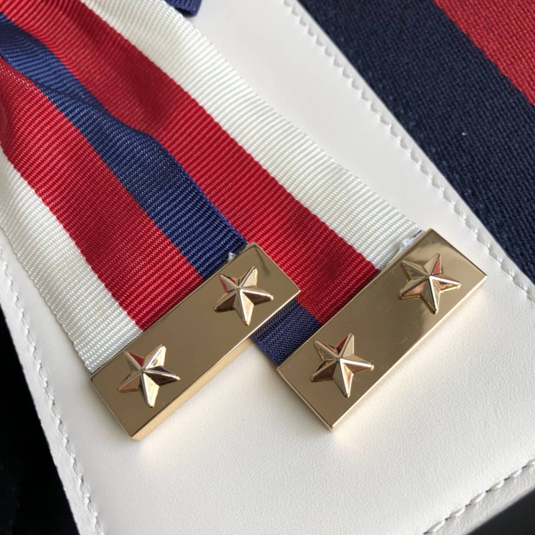 Gvc*1 Sylvie Small Leather Shoulder Bag Replica White 421882