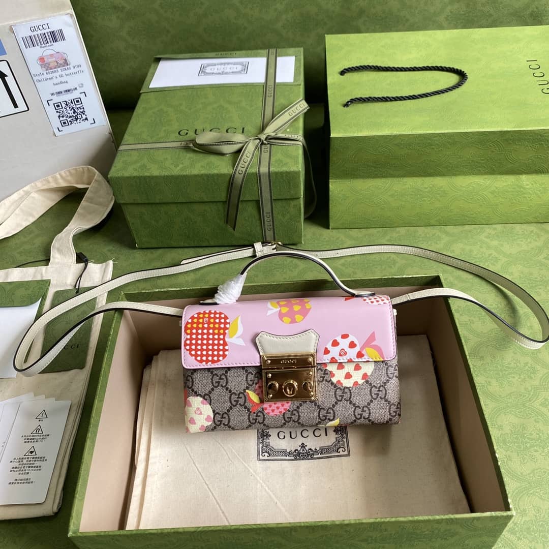 Gvc*1 Padlock GG Svp*me Canvas Top Handle Mini Bag Replica 652683