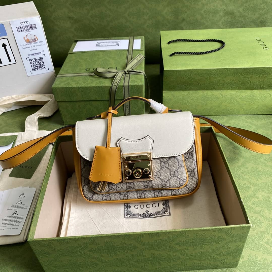 Gvc*1 Svp*me GG Padlock Canvas Mini Bag Replica 658487