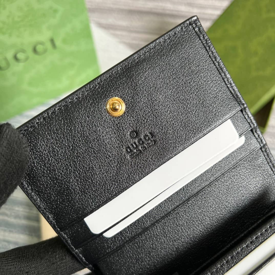 Gvc*1 GG Card Case Blue 676150 Replica Wallet