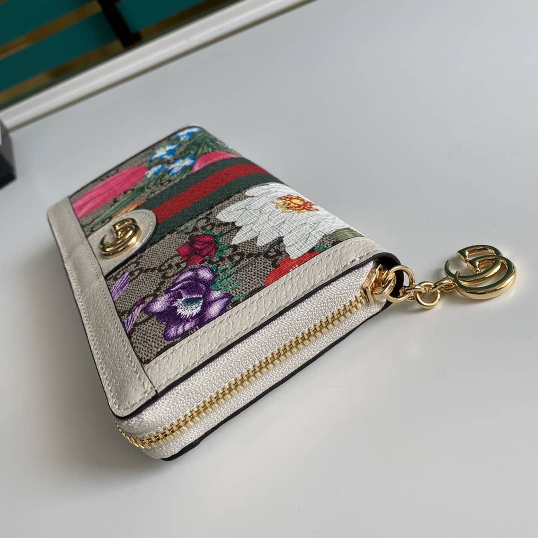 Gvc*1 Ophidia GG Zip Around Wallet Replica 523154