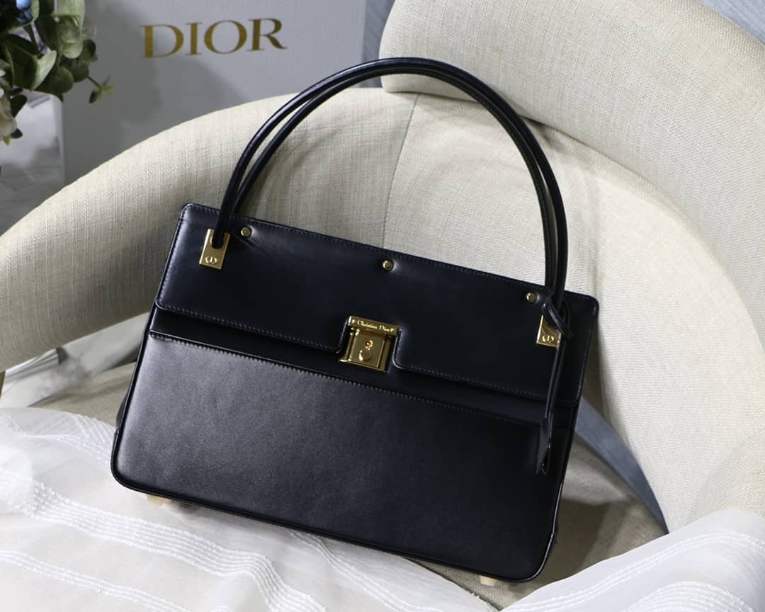 D10r Latte Smooth Calfskin Parisienne Bag