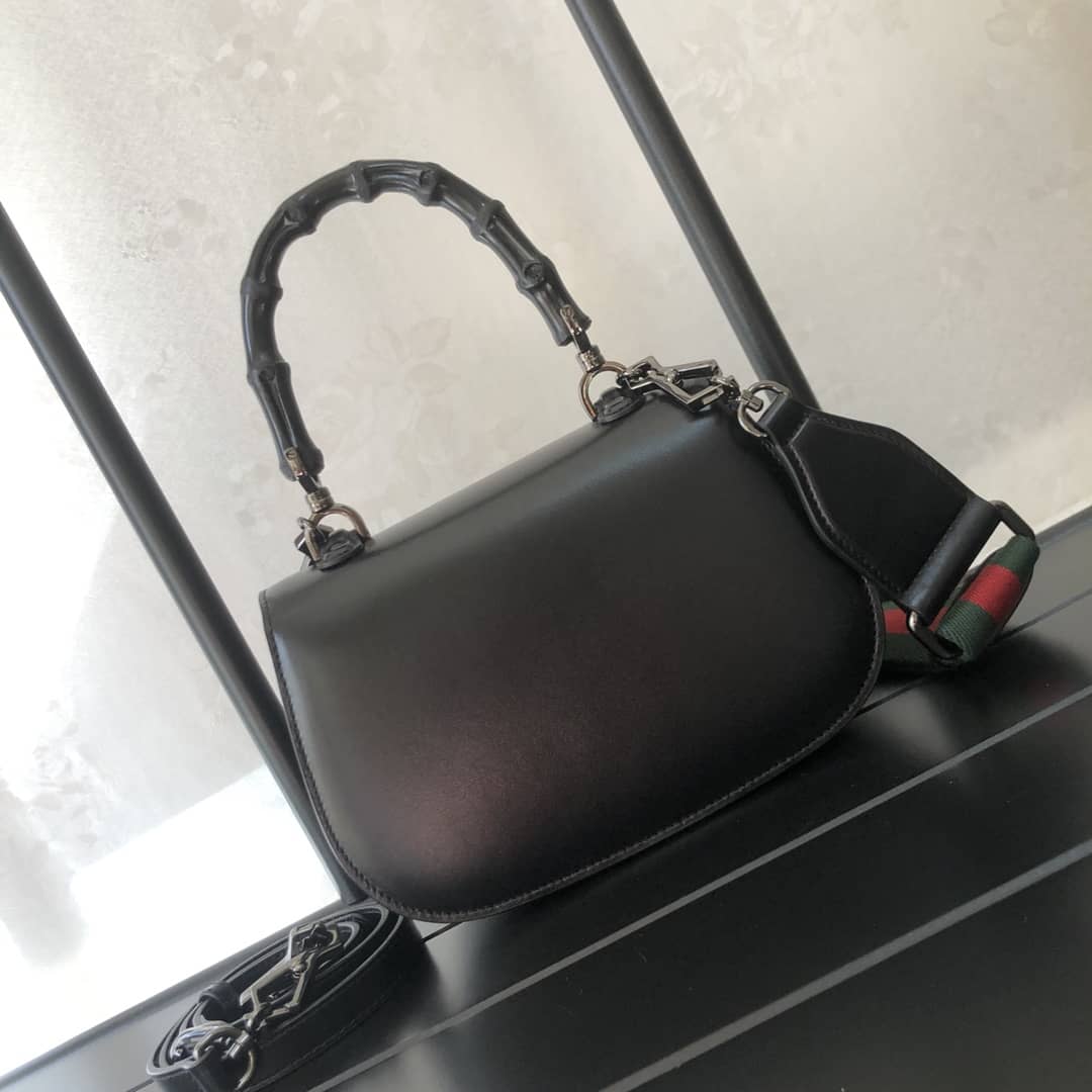 Gvc*1 Bamboo 1947 Small Top Handle Bag 675797 Black Replica