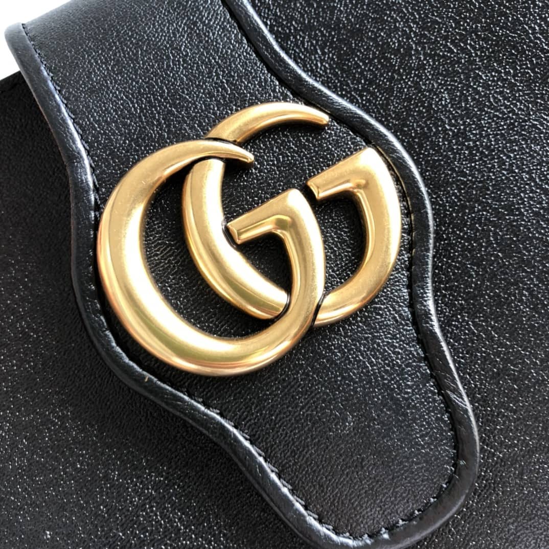 Gvc*1 Medium With Double G Tote Black Replica 649577