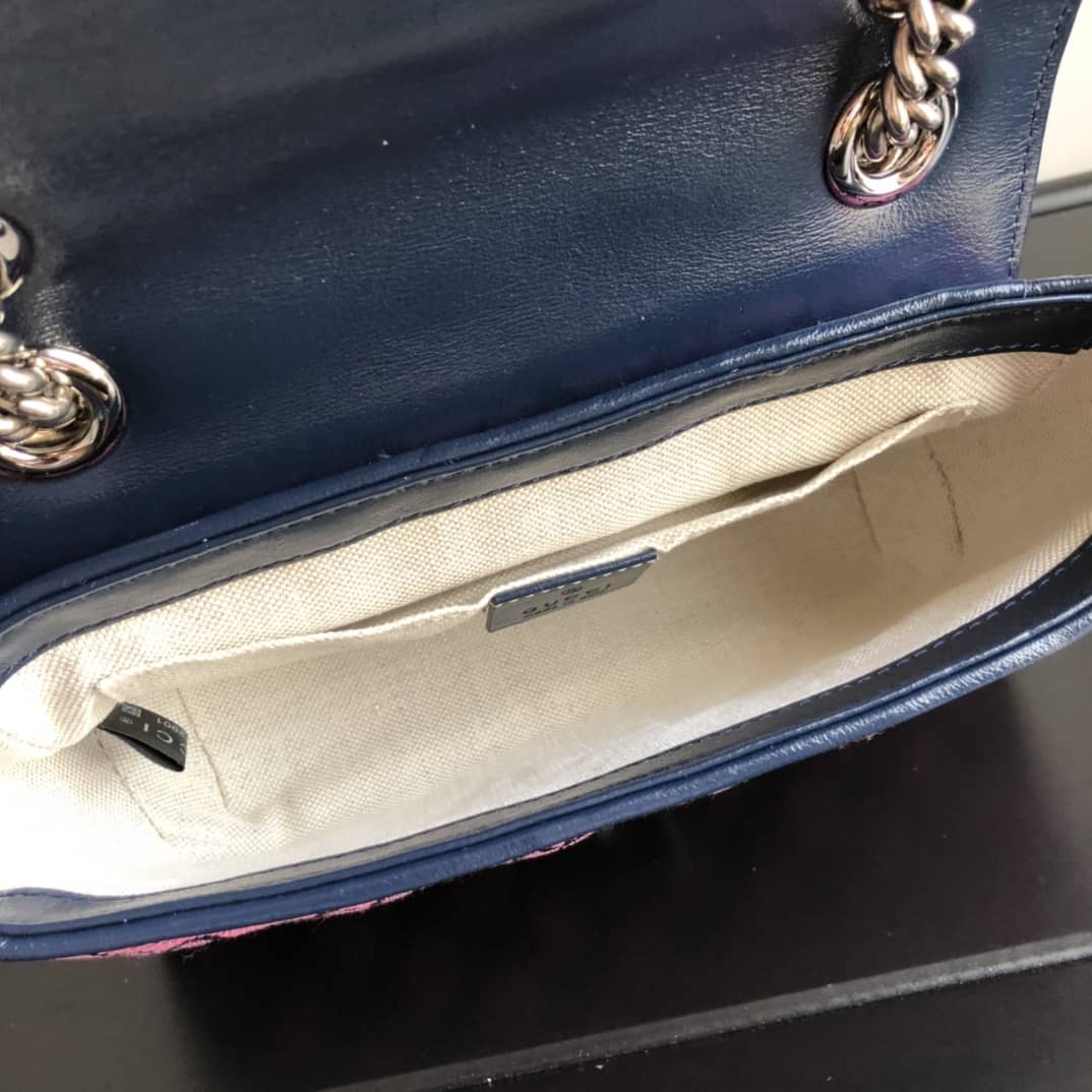 Gvc*1 GG Marmont Mini Matelasse Shoulder Bag Replica Pink 446744