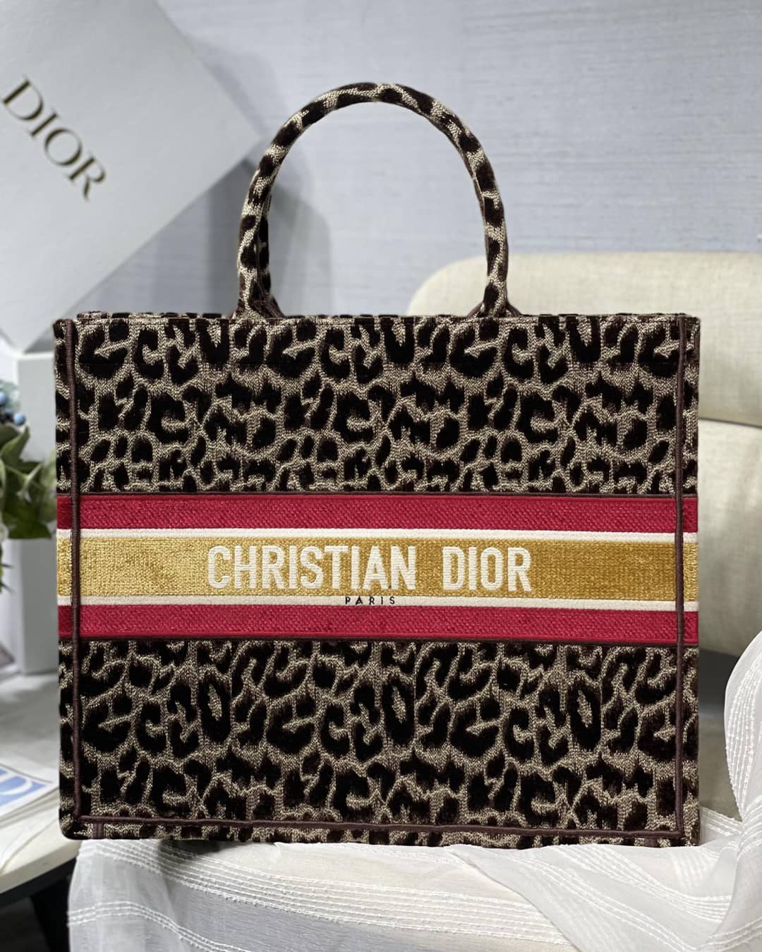 Chr1st1an D10r CD Book Embroidery Replica Tote