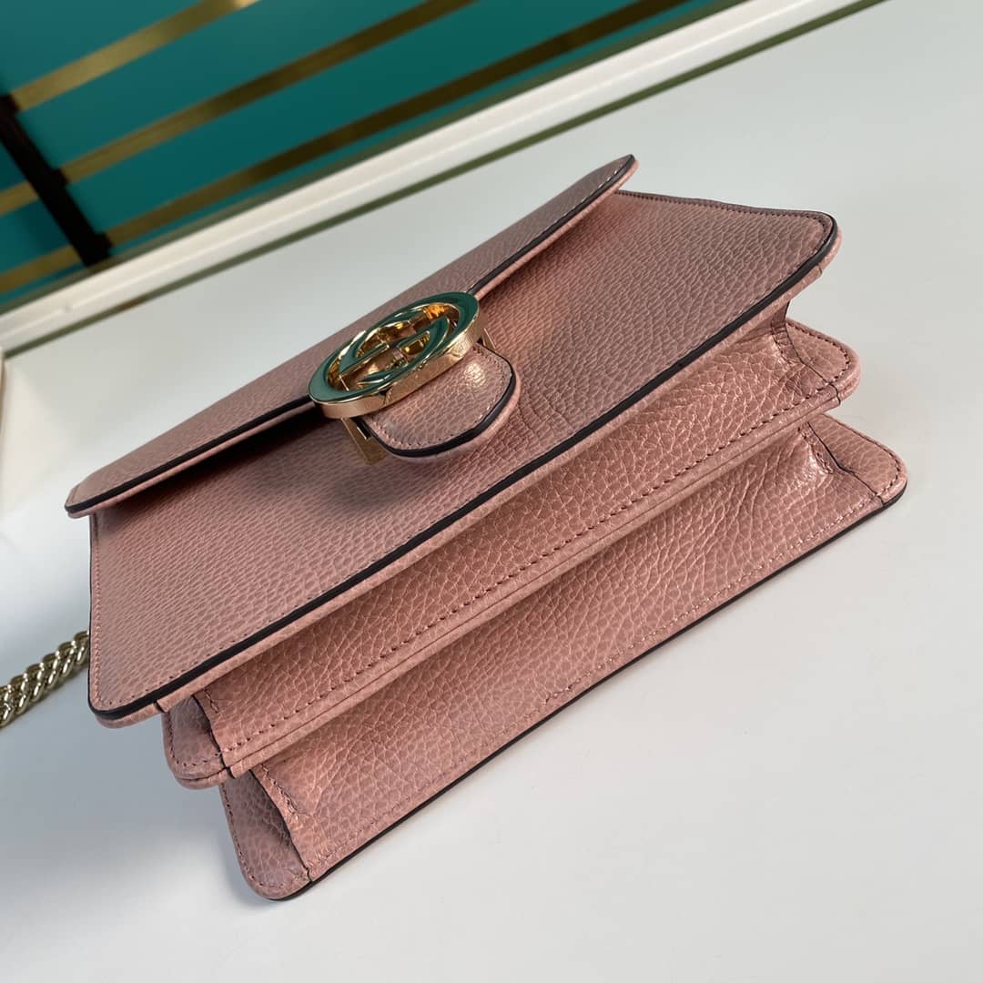 Gvc*1 Interlocking Leather Chain Crossbody Bag Replica 510304