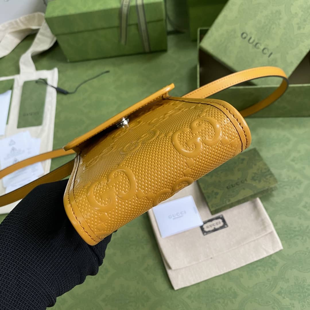 Gvc*1 GG Embossed Mini Phone Bag Replica 625571