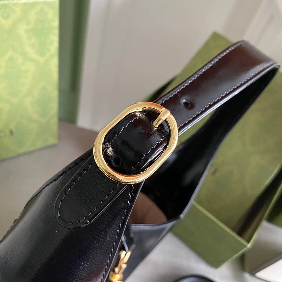 Gvc*1 GG Jackie 1961 Small Hobo Shoulder Bag Replica Black 636709