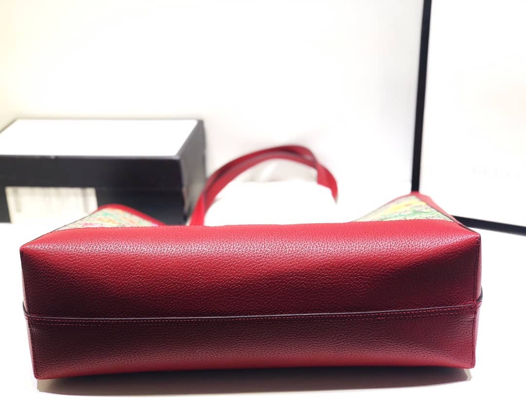 Gvc*1 Ophidia Web Soft GG Svp*me Replica Tote Red 547947