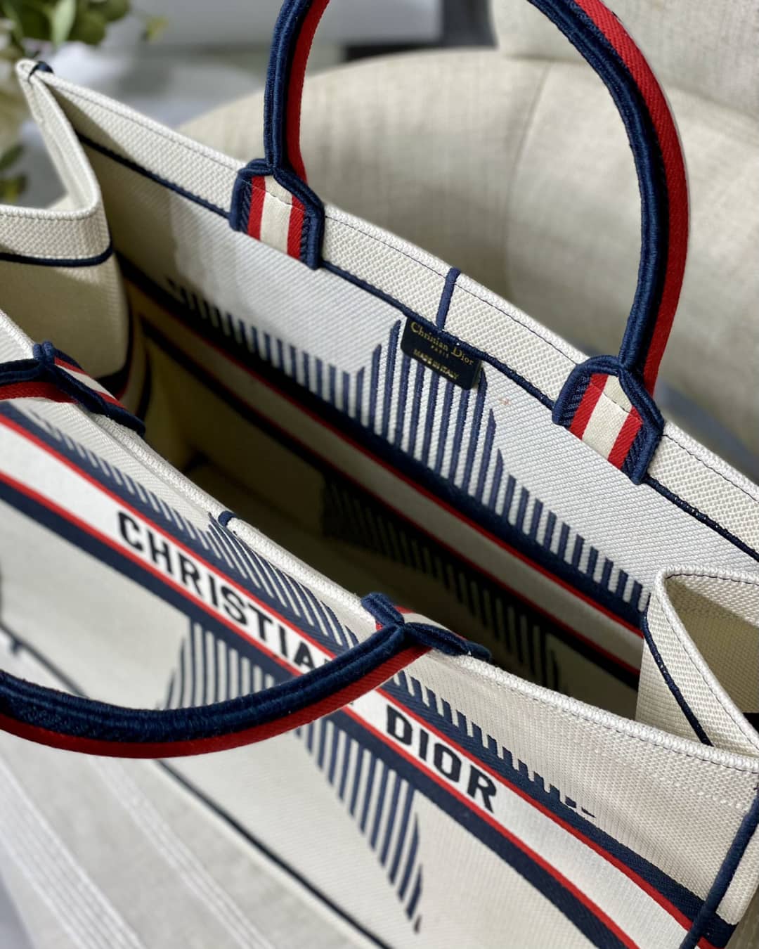 Chr1st1an D10r CD Book Embroidery Replica Tote