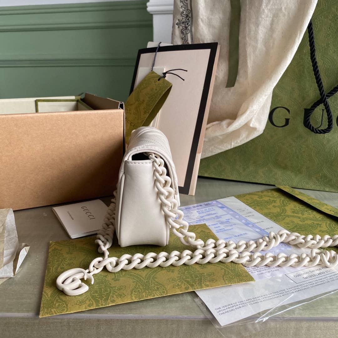 Gvc*1 GG Marmont Quilting S*per Mini 476433 Replica Crossbody Bag