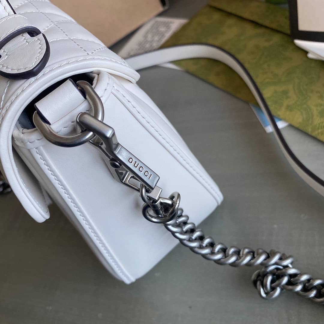 Gvc*1 GG Marmont Canvas Mini Top Handle Crossbody Bag 583571 Replica