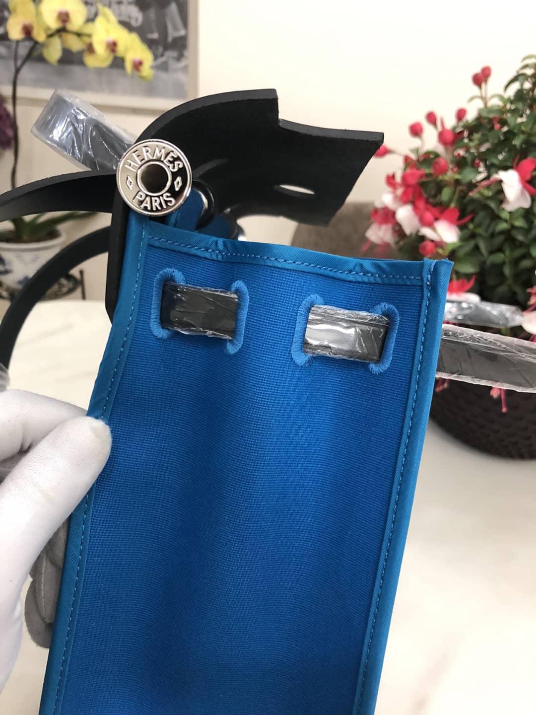 H**me5 Bag Replica 31 Canvas Leather HerBag