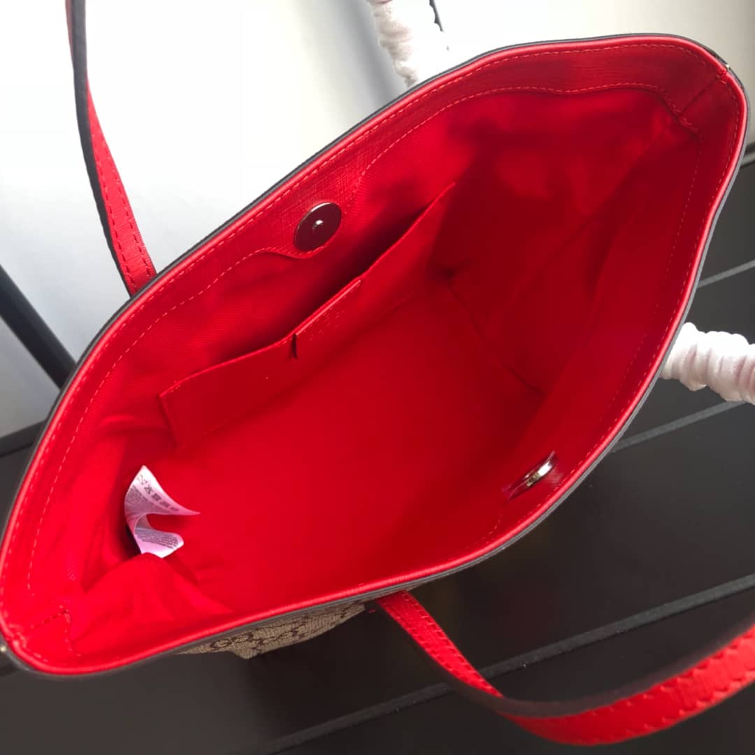 Gvc*1 Children GG Svp*me Canvas Replica Tote Brown 410812