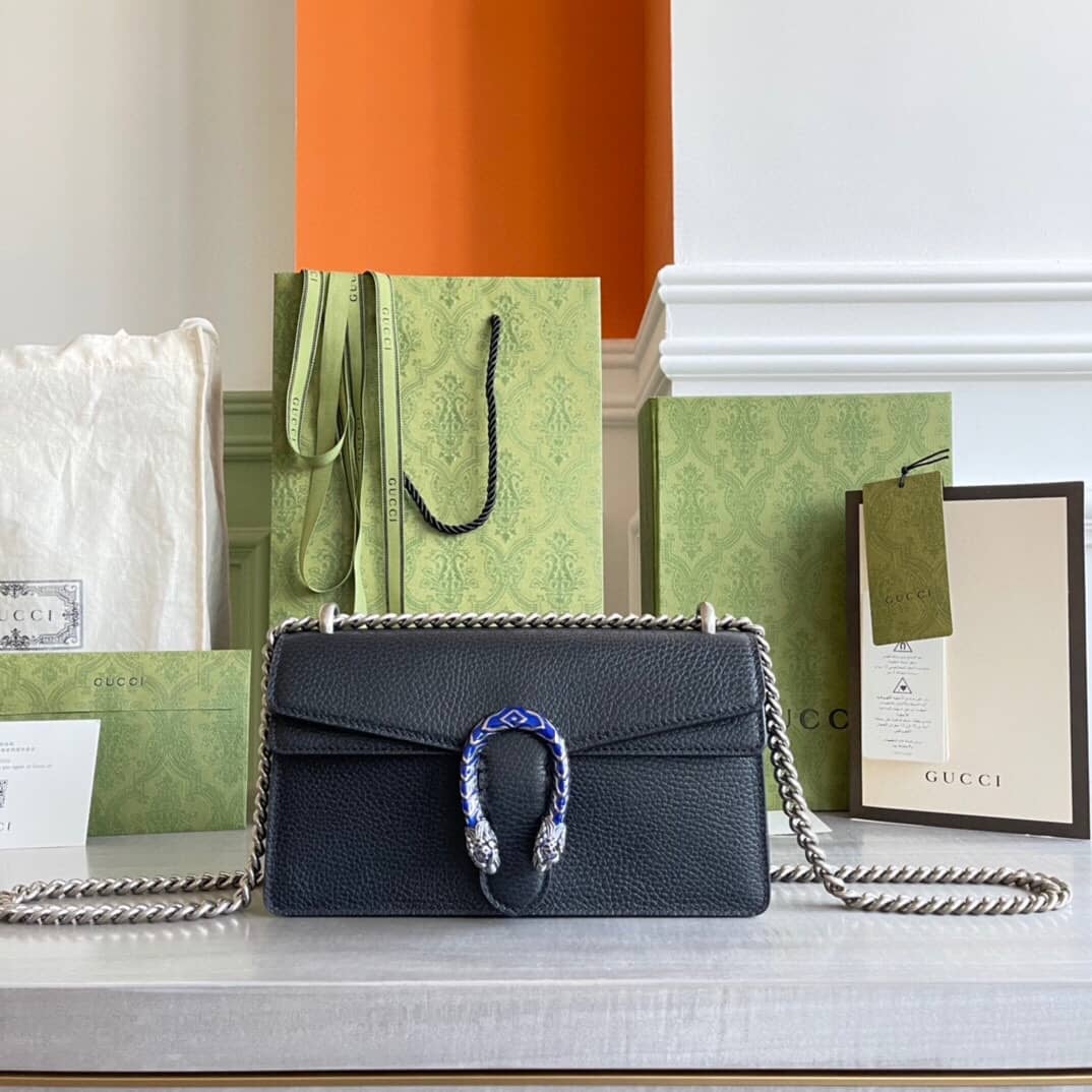 Gvc*1 GG Dionysus Small Shoulder Bag Replica Black 499623