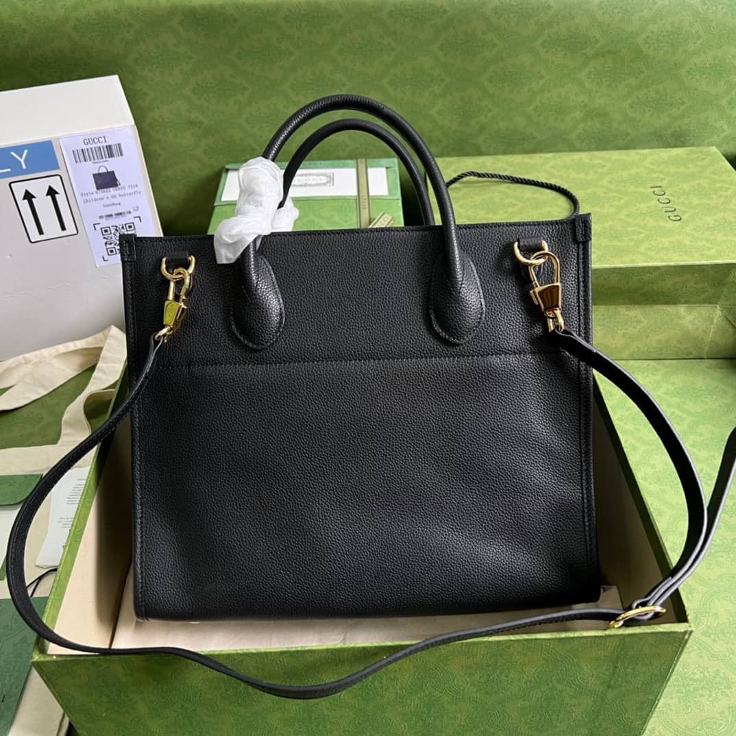 Gvc*1 Small Leather Tote With Gvc*1 Logo 674822 Replica Bag