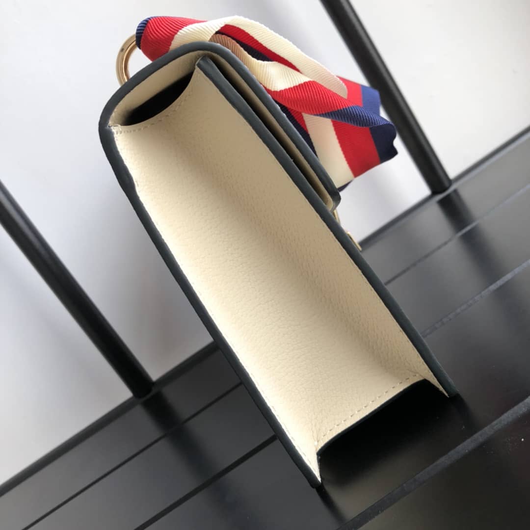 Gvc*1 Sylvie Small Leather Shoulder Bag Replica White 524405